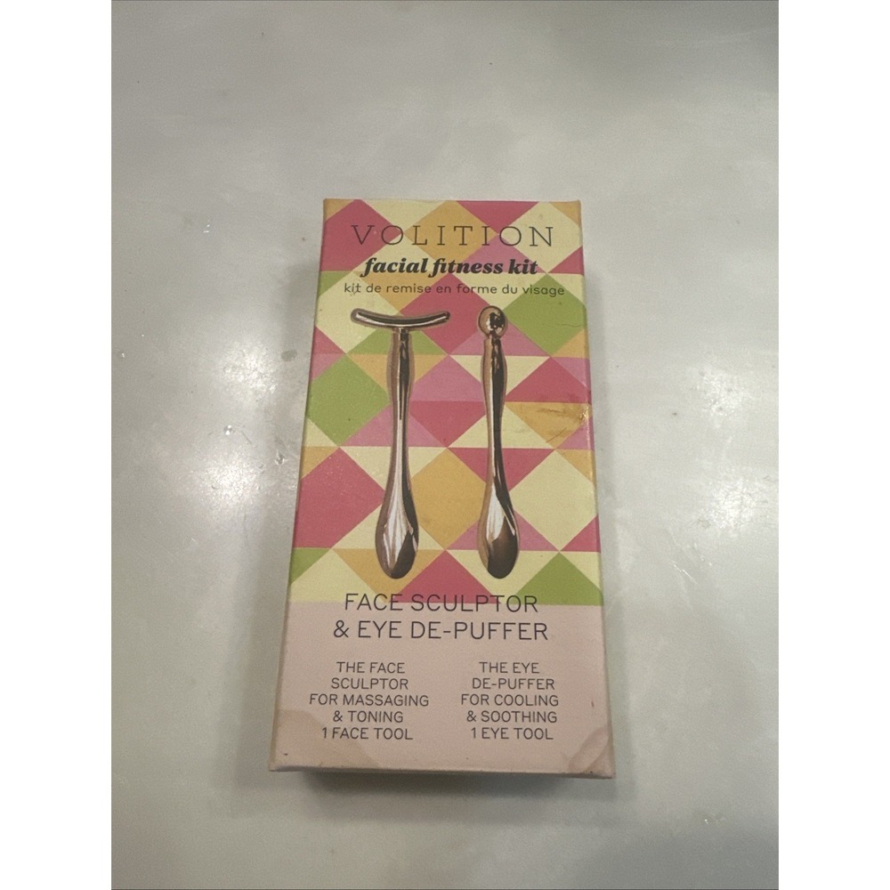 VOLITION Face Sculptor & Eye De Puffer Set Facial Fitness Kit Nib BRAND NEW!